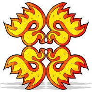 Cartoon Fire N29