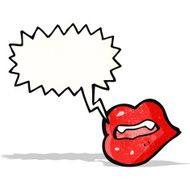 Cartoon Vampire Lips N12