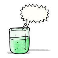 Cartoon Chemical Beaker N4