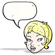 cartoon pretty blond girl N9