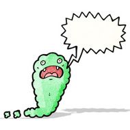 green cloud ghost cartoon