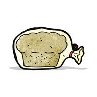 cartoon bread in bag N4