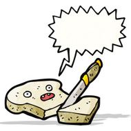 slice of bread cartoon character