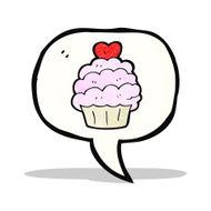 cartoon cupcake symbol