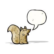 cartoon squirrel with speech bubble N24