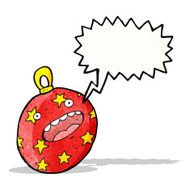 Cartoon Christmas Bauble N56