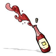 red wine cartoon N4