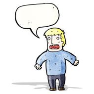 Cartoon Man Panicking N5