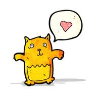 cartoon cat with speech bubble N76