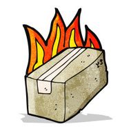 flaming box cartoon N2