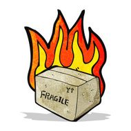 flaming box cartoon N3