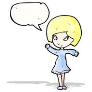 pretty blond girl cartoon