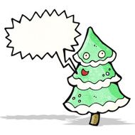 dancing christmas tree cartoon
