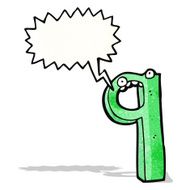 Cartoon Number 9 N6