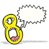 cartoon number eight N3