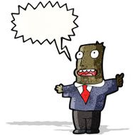 cartoon shouting boss N4