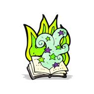 cartoon magic spell book N16