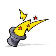 cartoon magic top hat N9