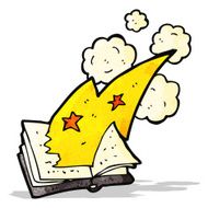 cartoon magic spell book N17