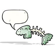 talking fish bones cartoon