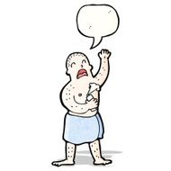 cartoon man in towel N12