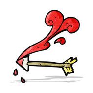 cartoon medieval arrow N2