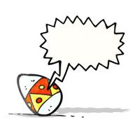 hatching easter egg cartoon
