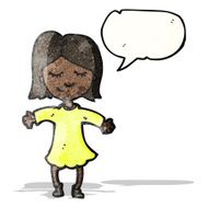 cartoon woman with speech bubble N50