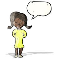 cartoon woman with speech bubble N51