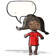 cartoon woman with speech bubble N52