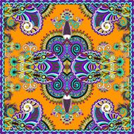 Traditional ornamental floral paisley bandanna N432