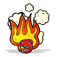 flaming emoticon face symbol