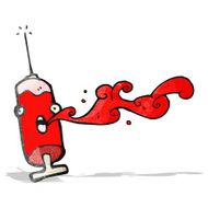 cartoon blood syringe N2