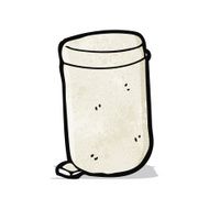 cartoon rubbish bin N3
