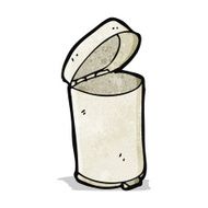 cartoon rubbish bin N5