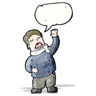 cartoon singing man N10