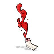 severed foot cartoon N2