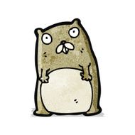 funny cartoon beaver N10