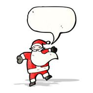 cartoon santa dancing
