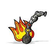 Cartoon Ball And Chain N3