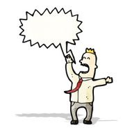 cartoon shouting man N22