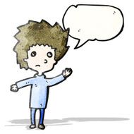 cartoon nervous boy N2