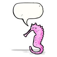 Cartoon Seahorse N23