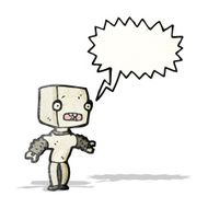 cartoon little robot N6