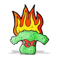 burning christmas jumper cartoon