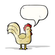 clucking chicken cartoon