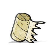 empty toilet roll cartoon