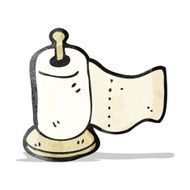 kitchen roll cartoon