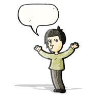 cartoon asian man talking