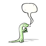Cartoon cute lizard N4